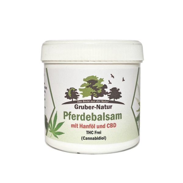 Gruber-Natur Pferdebalsam mit Hanföl und CBD 200 ml